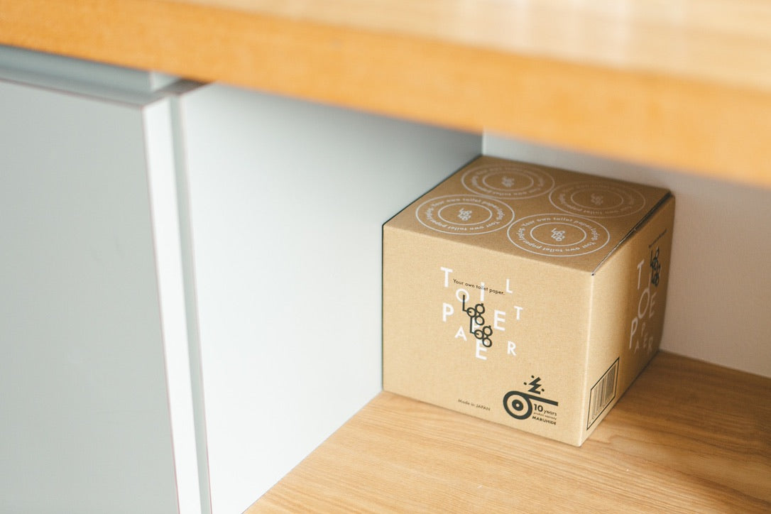 10年保証備蓄用トイレットペーパー70m箱有×4ロール（MST-204）